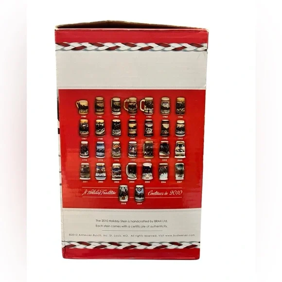 Budweiser Holiday Collectible Stein 2010 - Picture 4 of 12
